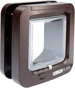 SureFlap Microchip Pet Door for Cats and Small Dogs Brown