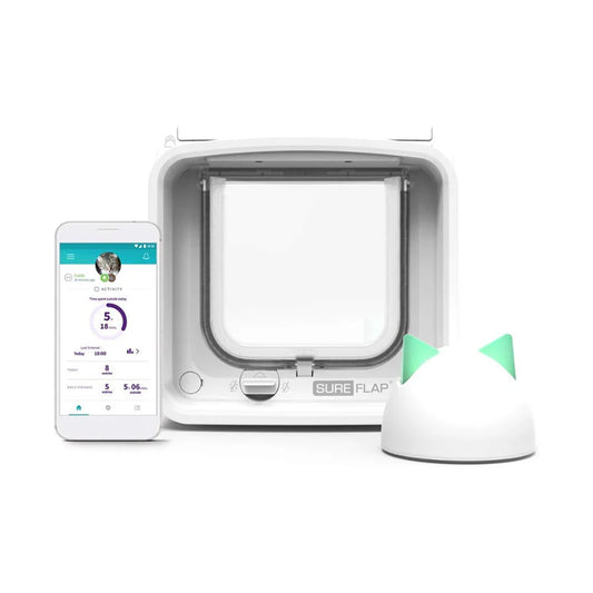 SureFlap Microchip Cat Flap Connect & Hub Bundle – White